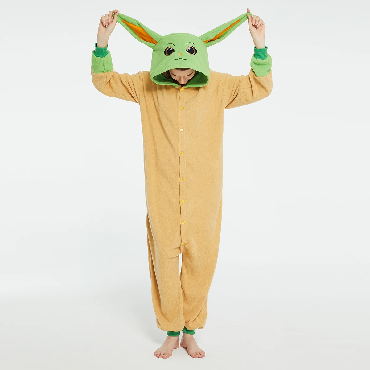 Baby Clothes - 성인 요다 베이비 Grogu Onesies 할로윈