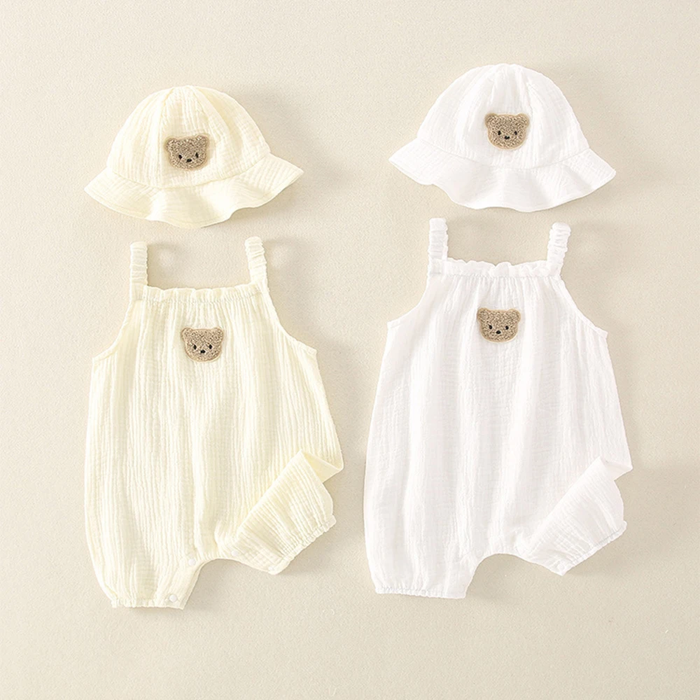 Baby Clothes - 슈퍼 귀여운 자수 등산복 세트, 신생아