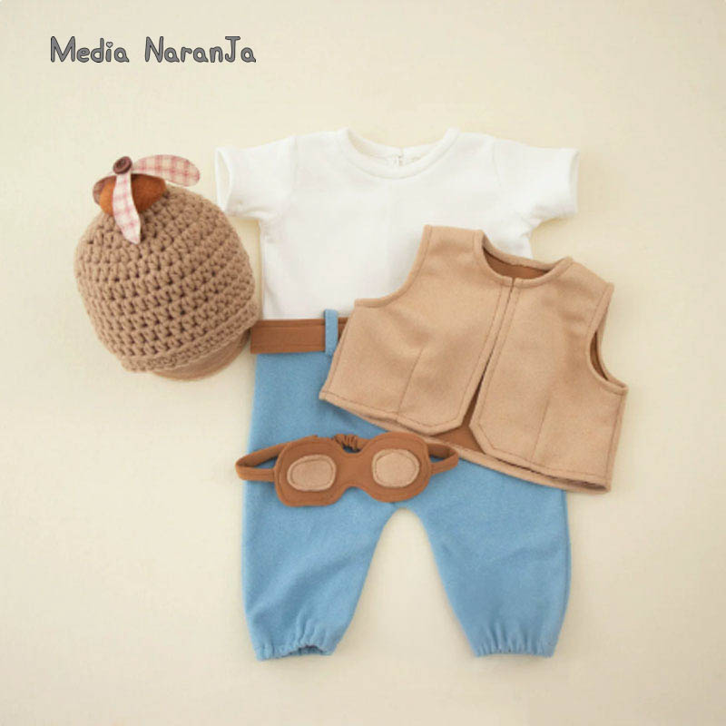 신생아 촬영 소품 아기 남아 여아 조종사 의상 모자 고 - Infant Photography Props Outfit 리뷰 및 가격