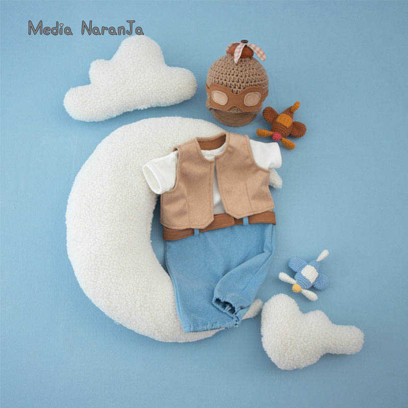 신생아 촬영 소품 아기 남아 여아 조종사 의상 모자 고 - Infant Photography Props Outfit 리뷰 및 가격