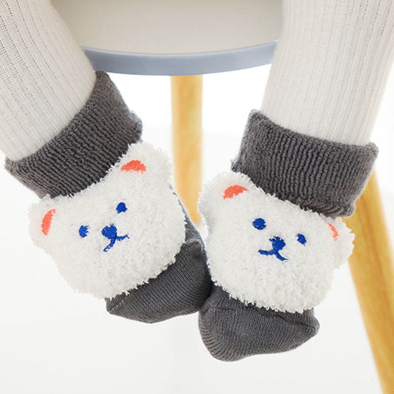 두꺼운 코랄 플리스 아기 양말 실리콘 바닥 미끄럼 방지 - Unisex Baby Socks Non Slip 리뷰 및 가격