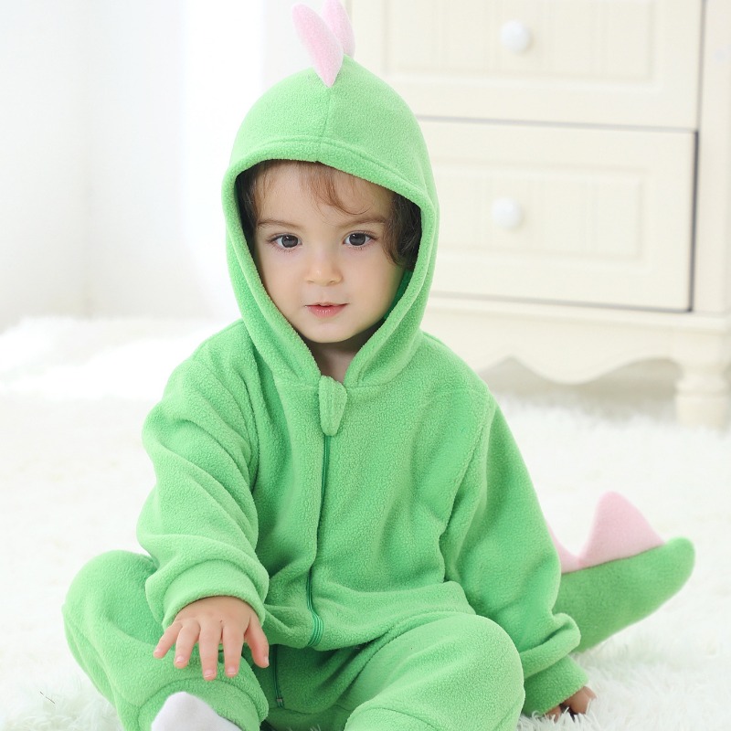 신생아용 녹색 공룡 후드 롬퍼 바디수트 점프수트 유아용 - Cotton Baby Onesies Zipper 리뷰 및 가격